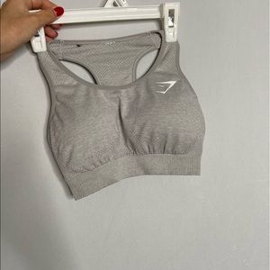gymshark light grey marl sports bra